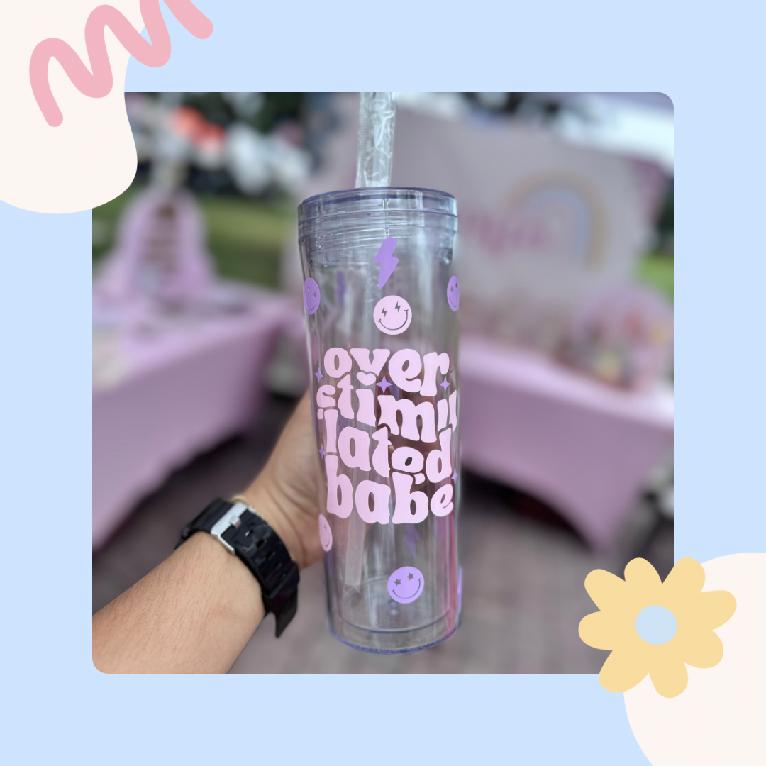 Custom Vinyl Tumbler (Clear)